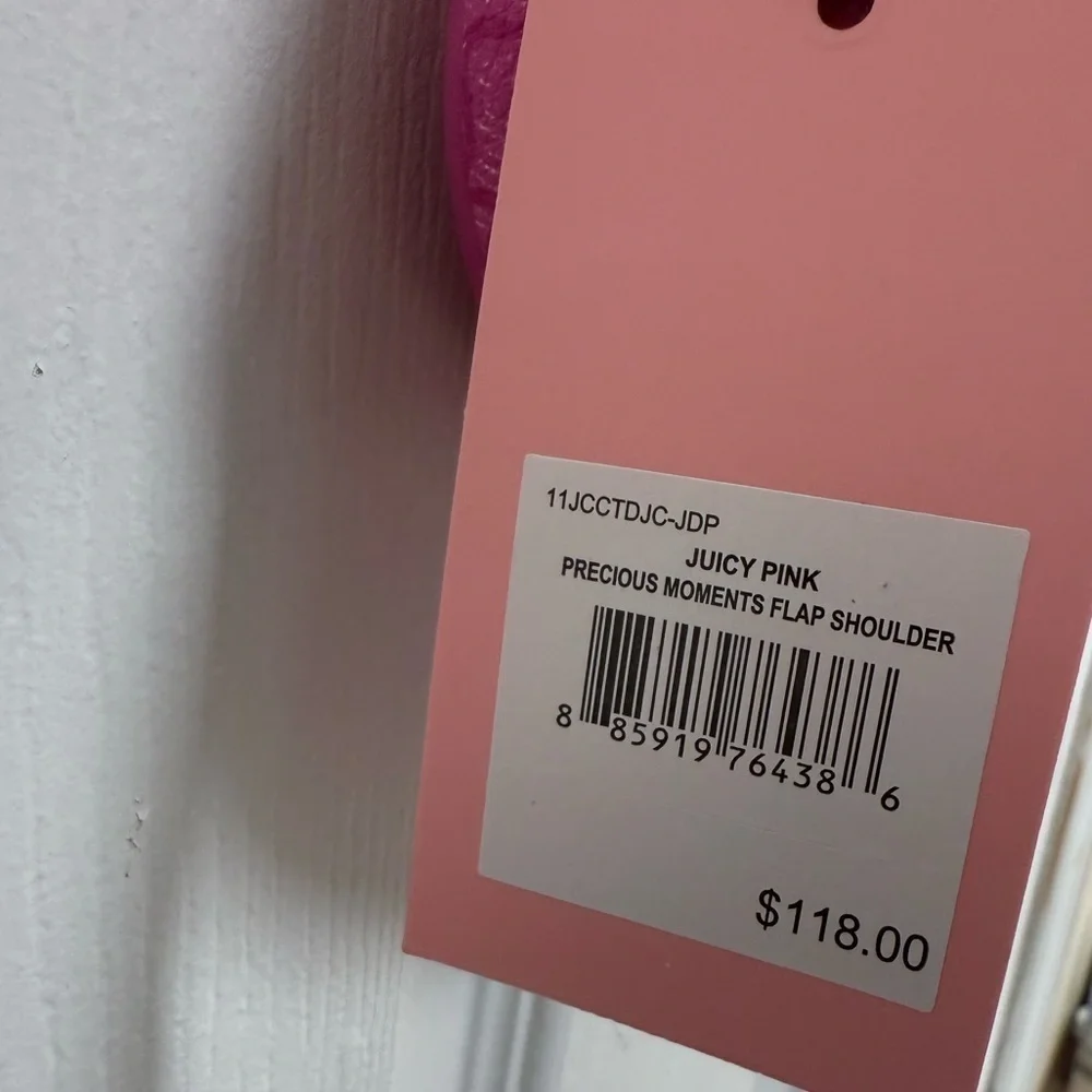 NWT Juicy Couture Pink Precious Moments Flap Shoulder Bag